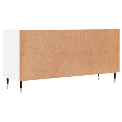 TV Cabinet White 103.5x30x50 cm Engineered Wood