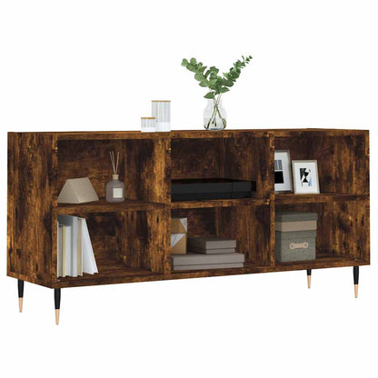 TV Cabinet Smoked Oak 103.5x30x50 cm Engineered Wood