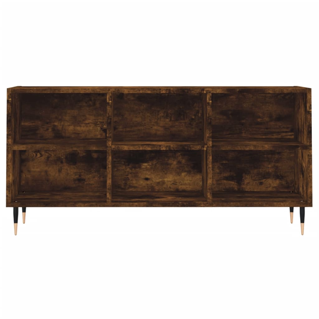 TV Cabinet Smoked Oak 103.5x30x50 cm Engineered Wood