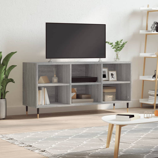 TV Cabinet Grey Sonoma 103.5x30x50 cm Engineered Wood