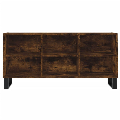 TV Cabinet Smoked Oak 103.5x30x50 cm Engineered Wood
