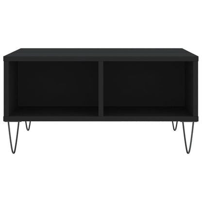 Coffee Table Black 60x60x30 cm Engineered Wood