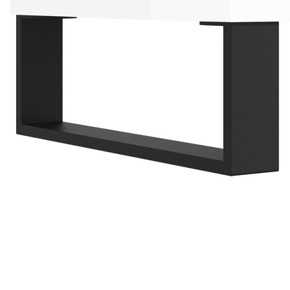 Sideboard High Gloss White 57x35x70 cm Engineered Wood