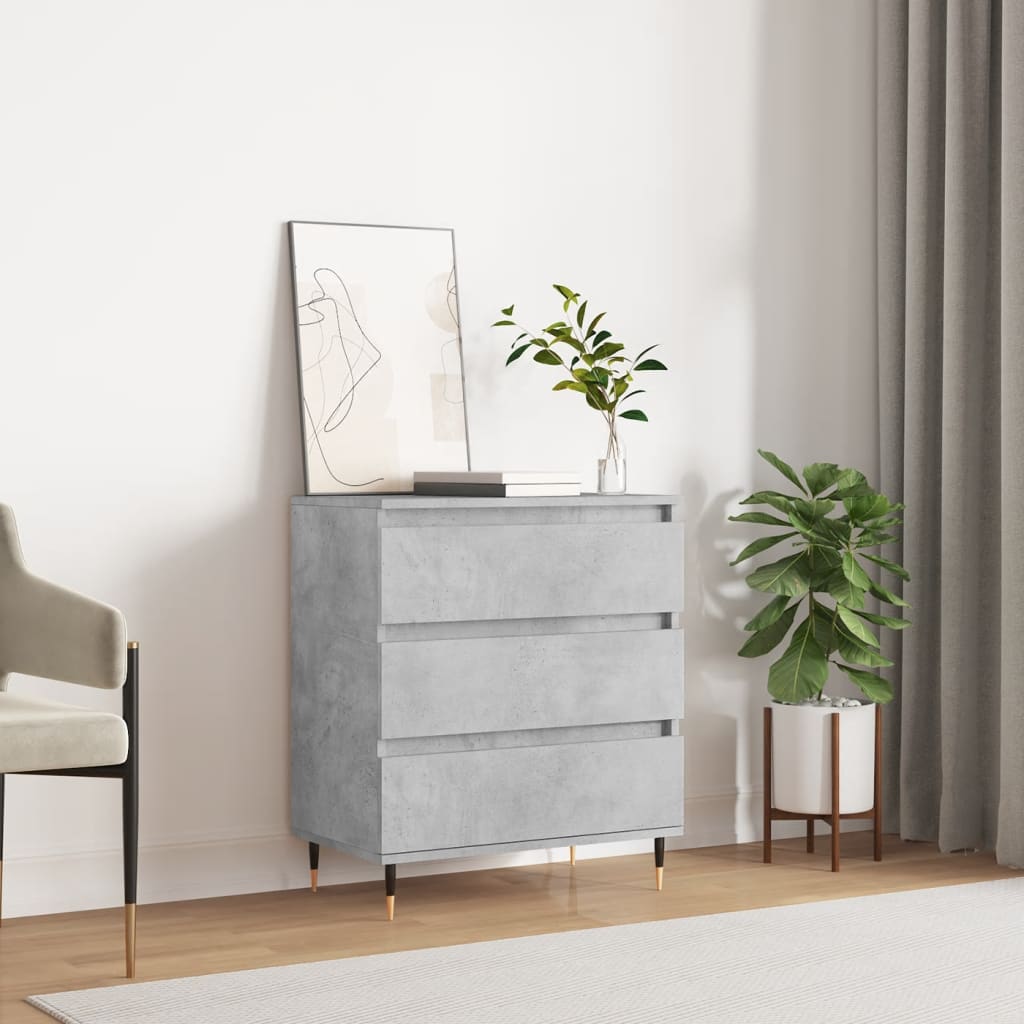 Sideboard Concrete Grey 60x35x70 cm Engineered Wood
