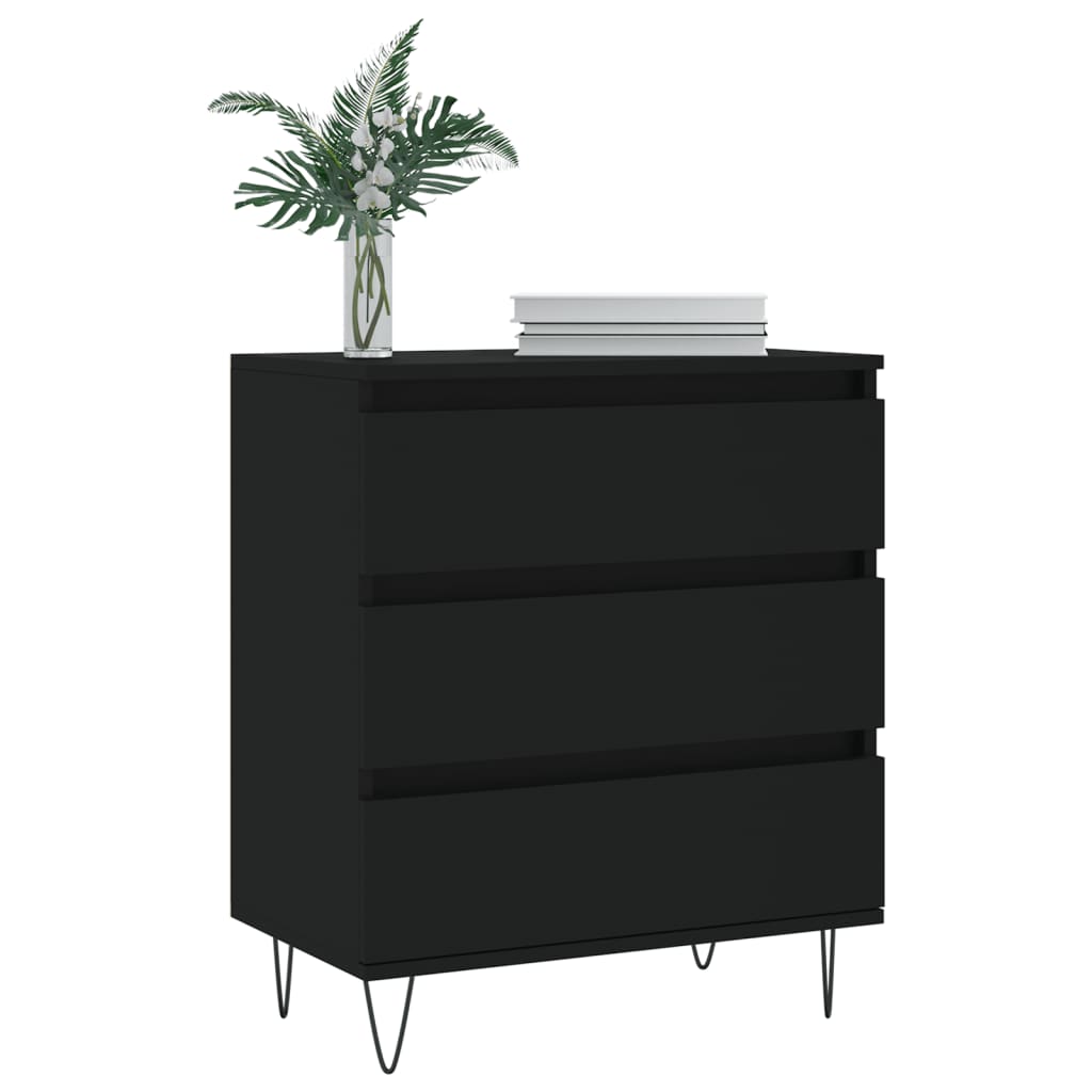 Sideboard Black 60x35x70 cm Engineered Wood