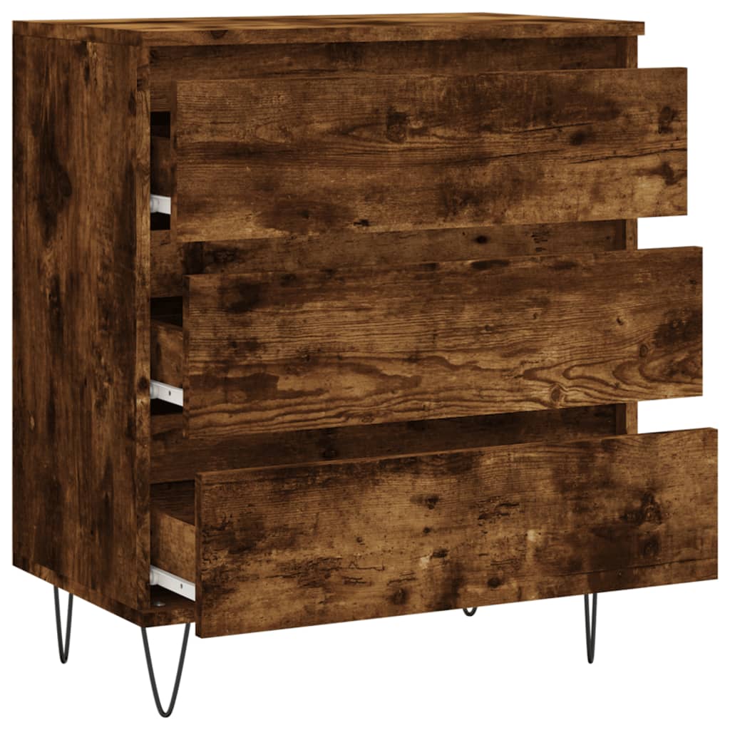 Sideboard Smoked Oak 60x35x70 cm Engineered Wood