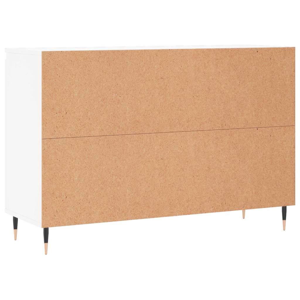 Sideboard White 101.5x35x70 cm Engineered Wood