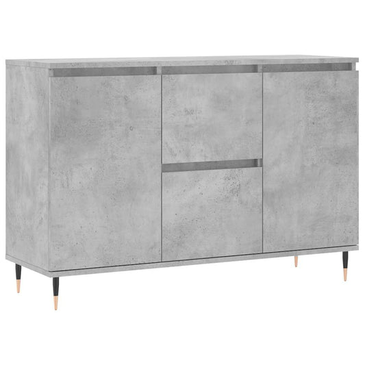Sideboard Concrete Grey 101.5x35x70 cm Engineered Wood