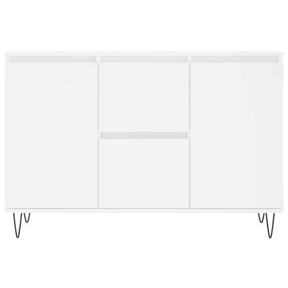 Sideboard White 101.5x35x70 cm Engineered Wood