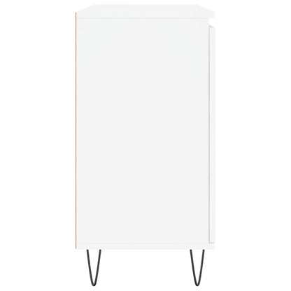 Sideboard White 101.5x35x70 cm Engineered Wood