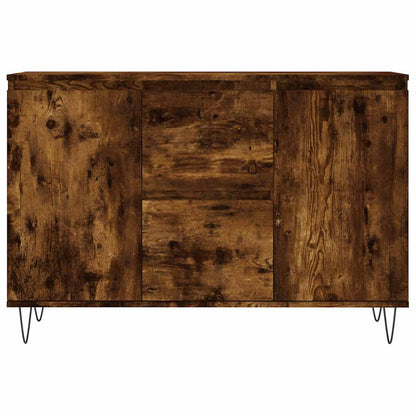 Sideboard Smoked Oak 101.5x35x70 cm Engineered Wood