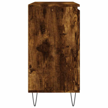 Sideboard Smoked Oak 101.5x35x70 cm Engineered Wood