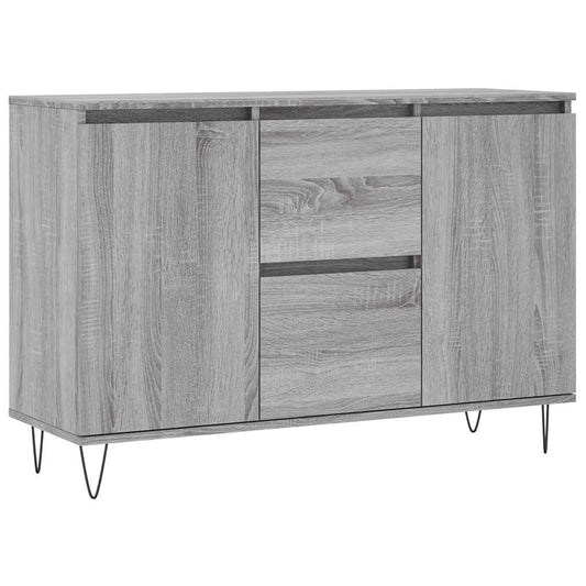 Sideboard Grey Sonoma 101.5x35x70 cm Engineered Wood
