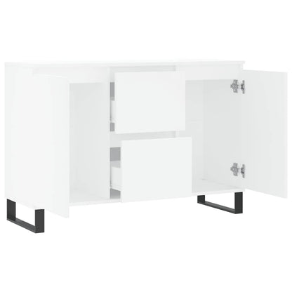 Sideboard White 101.5x35x70 cm Engineered Wood