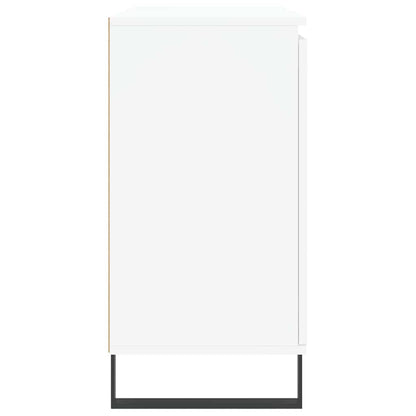 Sideboard White 101.5x35x70 cm Engineered Wood
