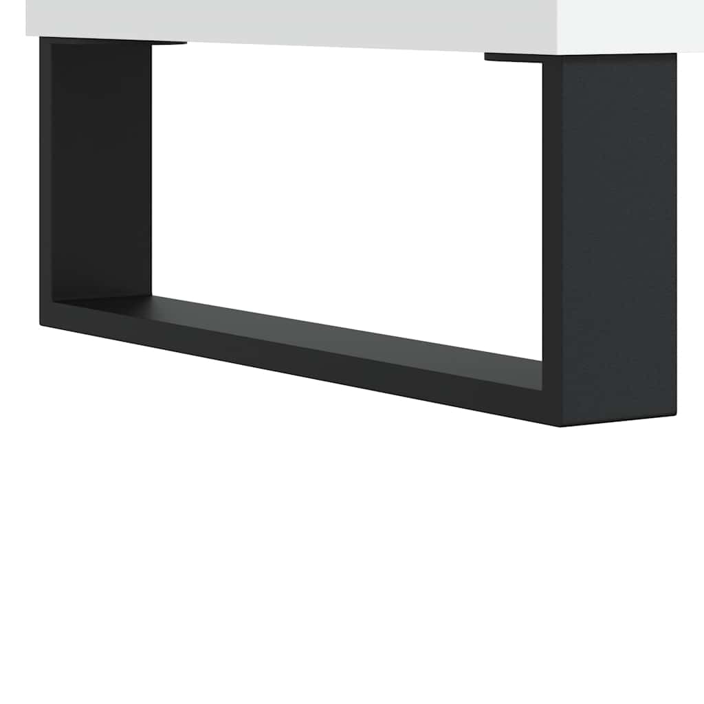 Sideboard White 101.5x35x70 cm Engineered Wood