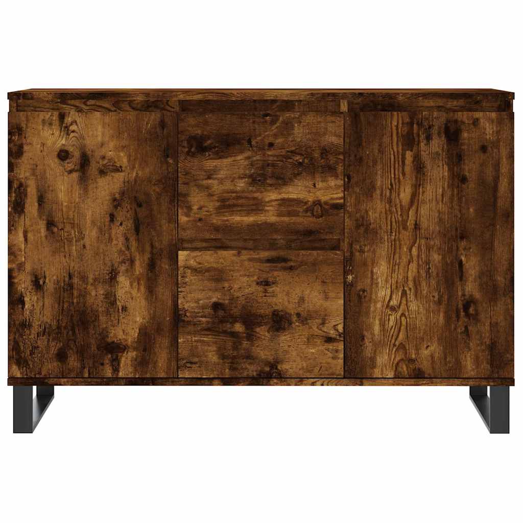 Sideboard Smoked Oak 101.5x35x70 cm Engineered Wood