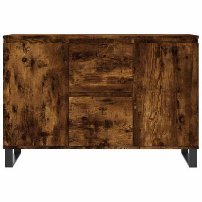 Sideboard Smoked Oak 101.5x35x70 cm Engineered Wood