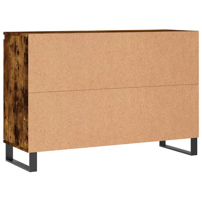 Sideboard Smoked Oak 101.5x35x70 cm Engineered Wood