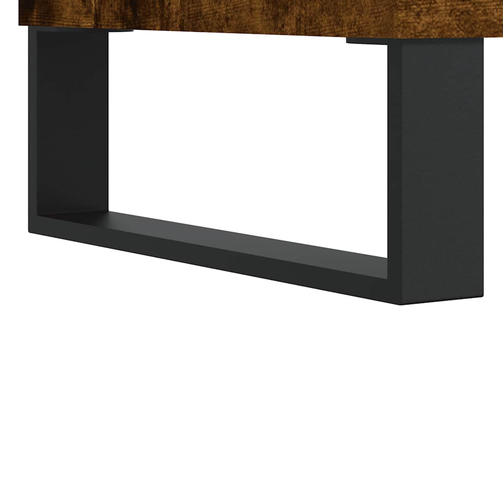 Sideboard Smoked Oak 101.5x35x70 cm Engineered Wood