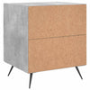 Bedside Cabinet Concrete Grey 40x35x47.5 cm Engineered Wood