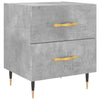 Bedside Cabinet Concrete Grey 40x35x47.5 cm Engineered Wood