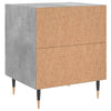 Bedside Cabinet Concrete Grey 40x35x47.5 cm Engineered Wood