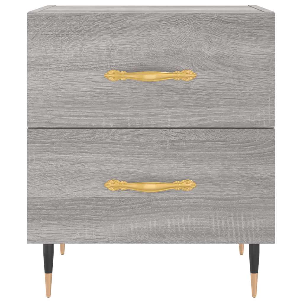 Bedside Cabinet Grey Sonoma 40x35x47.5 cm Engineered Wood