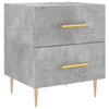 Bedside Cabinet Concrete Grey 40x35x47.5 cm Engineered Wood