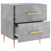 Bedside Cabinet Concrete Grey 40x35x47.5 cm Engineered Wood