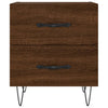 Bedside Cabinet Brown Oak 40x35x47.5 cm Engineered Wood