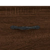 Bedside Cabinet Brown Oak 40x35x47.5 cm Engineered Wood