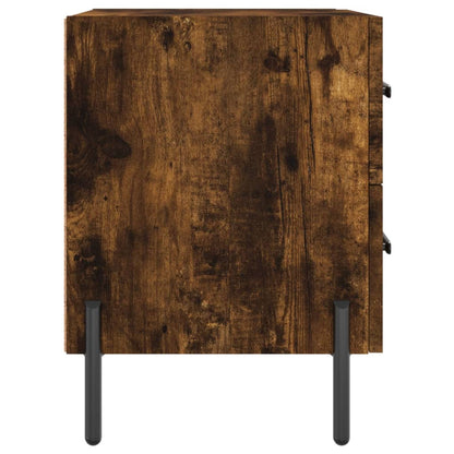Bedside Cabinets 2 pcs Smoked Oak 40x35x47.5 cm Engineered Wood