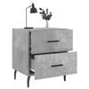 Bedside Cabinet Concrete Grey 40x35x47.5 cm Engineered Wood
