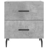 Bedside Cabinet Concrete Grey 40x35x47.5 cm Engineered Wood