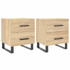 Bedside Cabinets 2 pcs Sonoma Oak 40x35x47.5 cm Engineered Wood