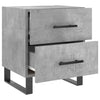 Bedside Cabinet Concrete Grey 40x35x47.5 cm Engineered Wood