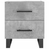 Bedside Cabinet Concrete Grey 40x35x47.5 cm Engineered Wood