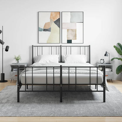 Bedside Cabinets 2 pcs Concrete Grey 40x35x47.5 cm Engineered Wood