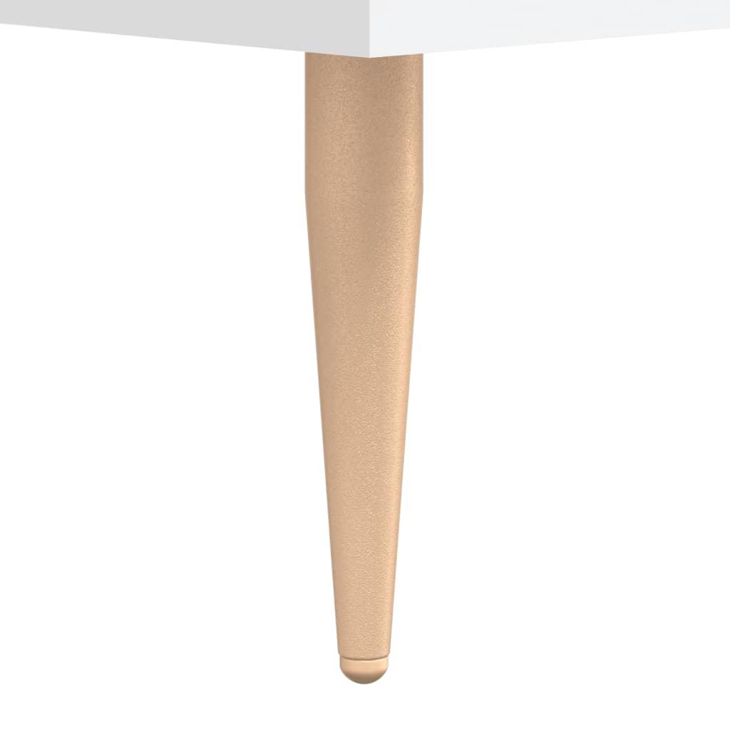 Bedside Cabinet White 40x35x47.5 cm Engineered Wood