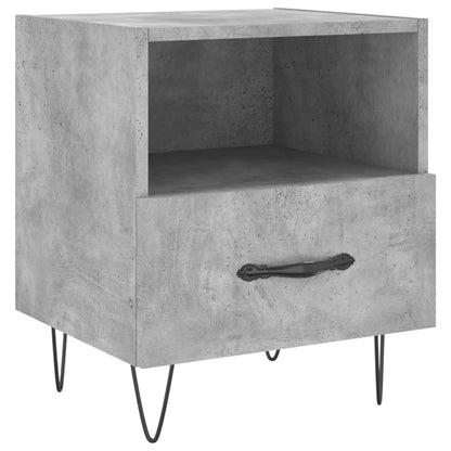 Bedside Cabinets 2 pcs Concrete Grey 40x35x47.5 cm Engineered Wood