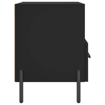 Bedside Cabinets 2 pcs Black 40x35x47.5 cm Engineered Wood