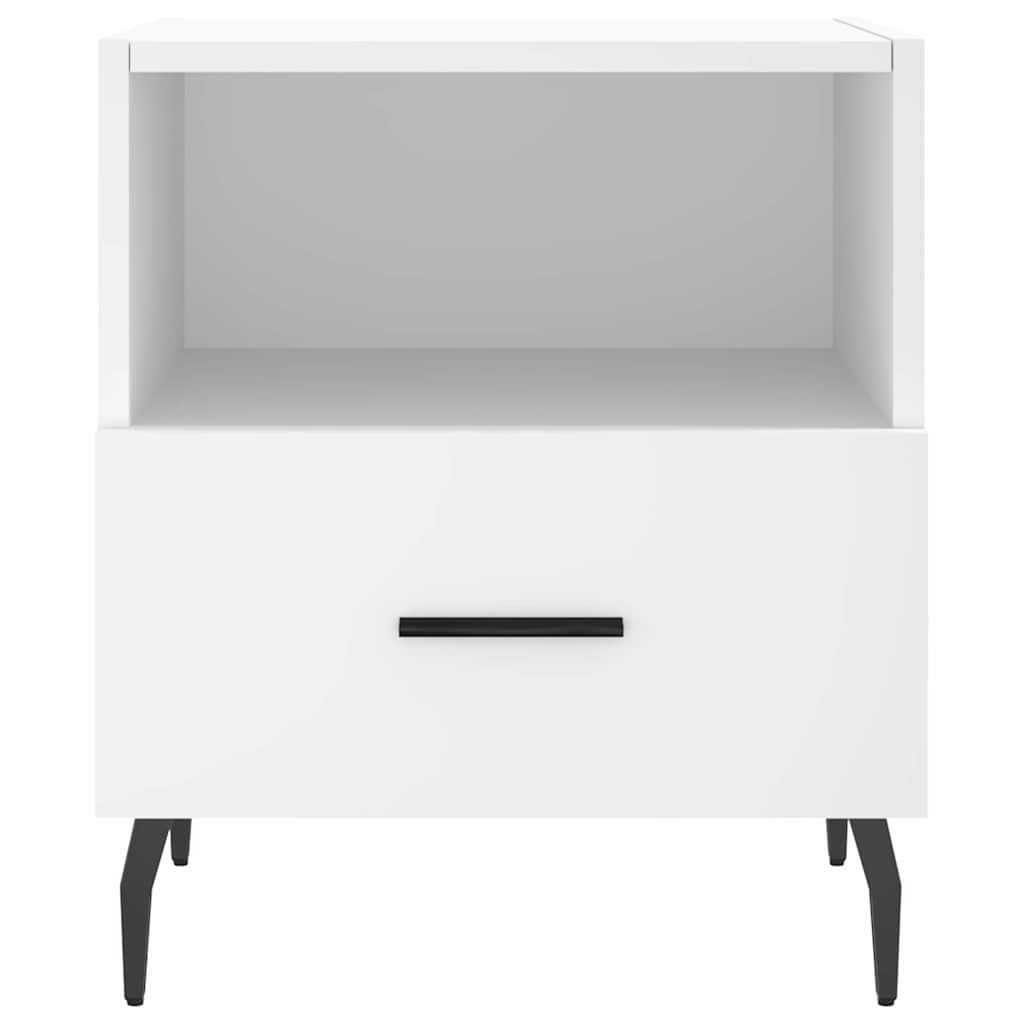 Bedside Cabinets 2 pcs White 40x35x47.5 cm Engineered Wood