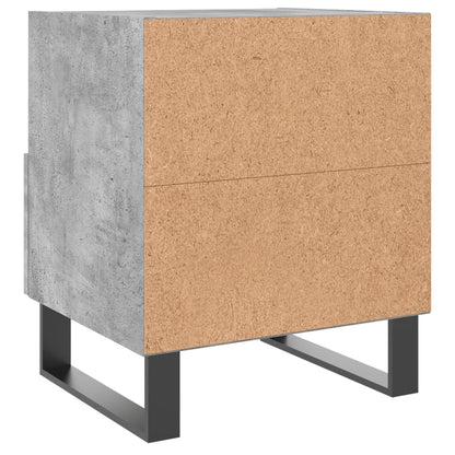 Bedside Cabinet Concrete Grey 40x35x47.5 cm Engineered Wood