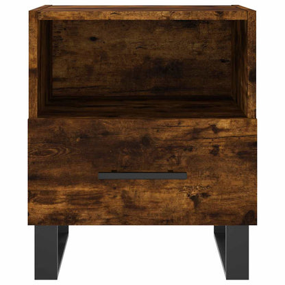 Bedside Cabinets 2 pcs Smoked Oak 40x35x47.5 cm Engineered Wood