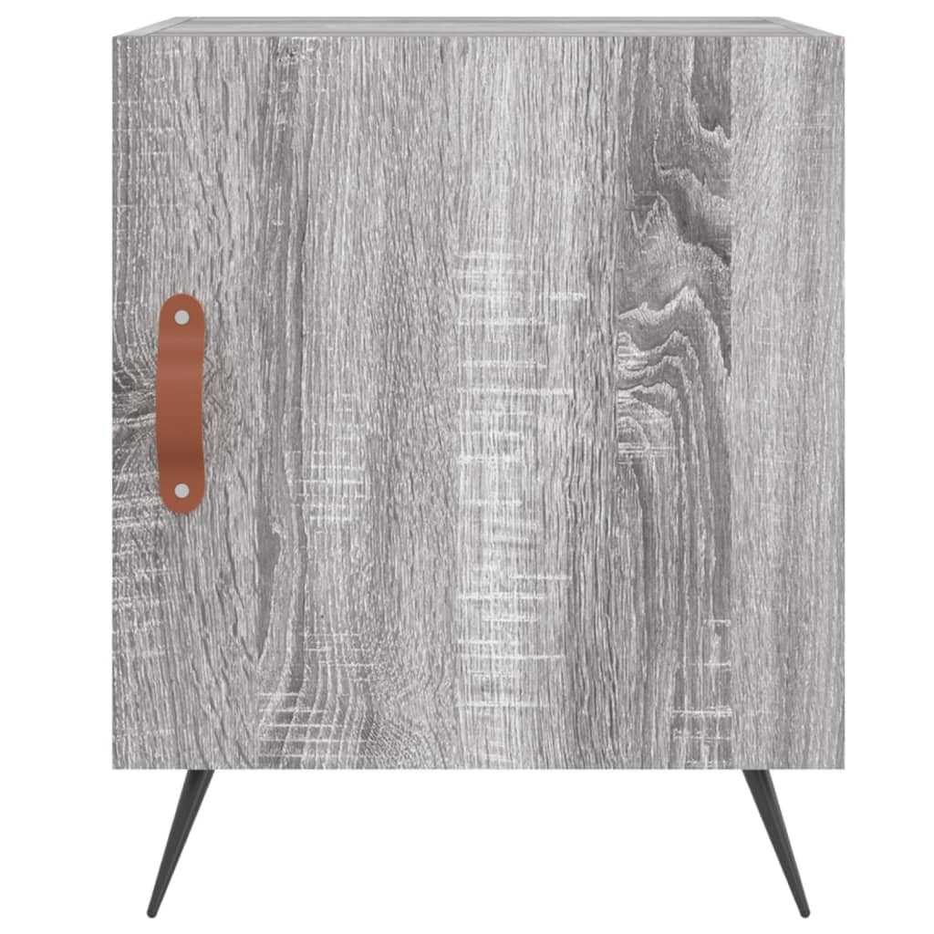 Bedside Cabinets 2 pcs Grey Sonoma 40x40x50 cm Engineered Wood