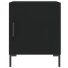 Bedside Cabinet Black 40x40x50 cm Engineered Wood