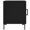 Bedside Cabinet Black 40x40x50 cm Engineered Wood