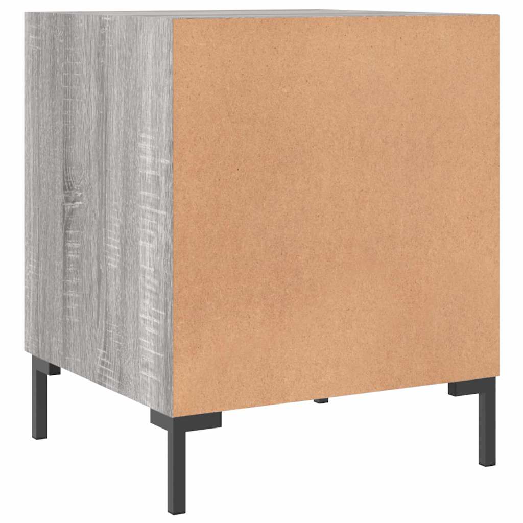 Bedside Cabinets 2 pcs Grey Sonoma 40x40x50 cm Engineered Wood