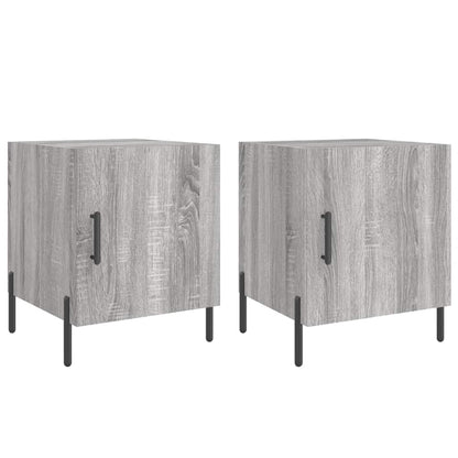 Bedside Cabinets 2 pcs Grey Sonoma 40x40x50 cm Engineered Wood
